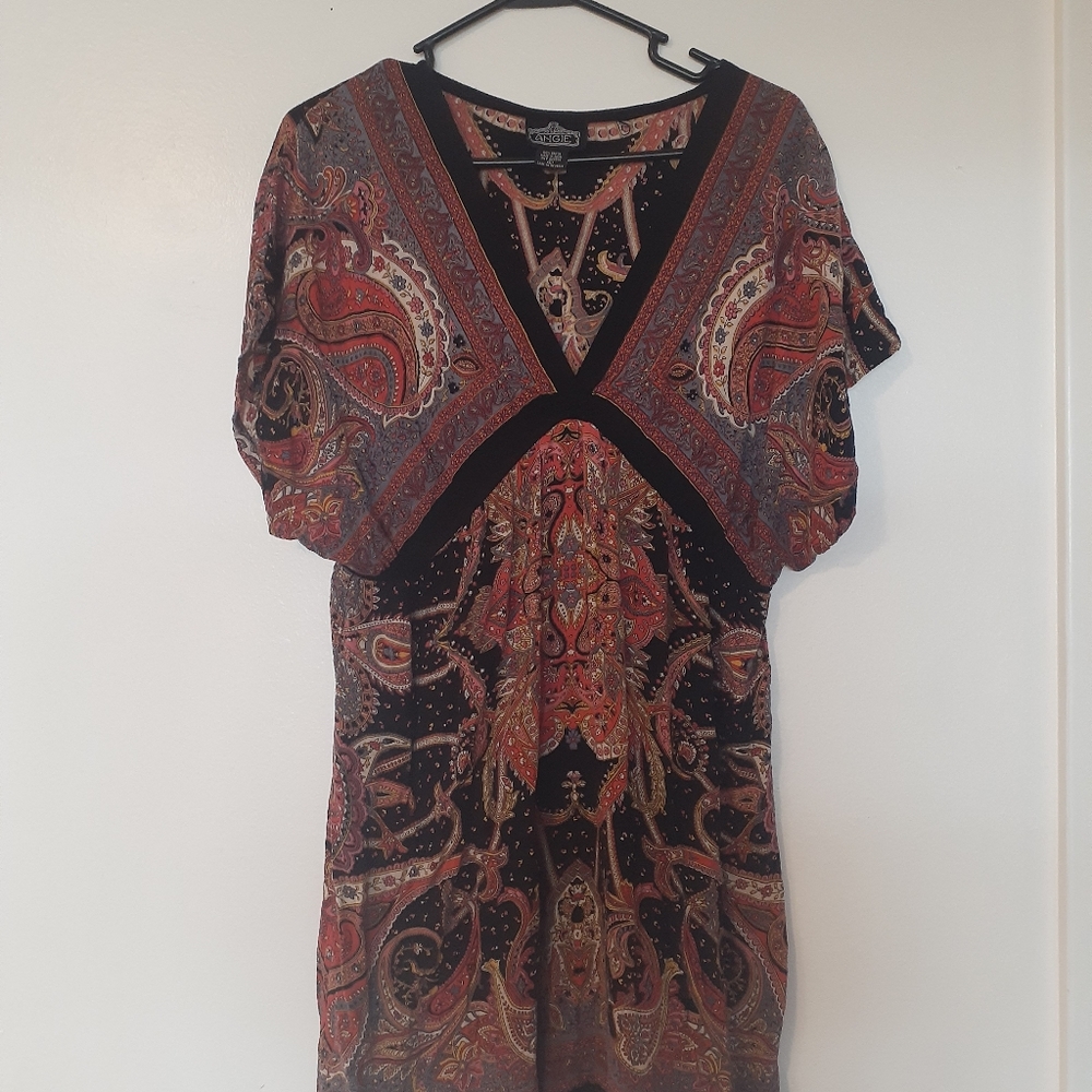 Large Colorful mini dress